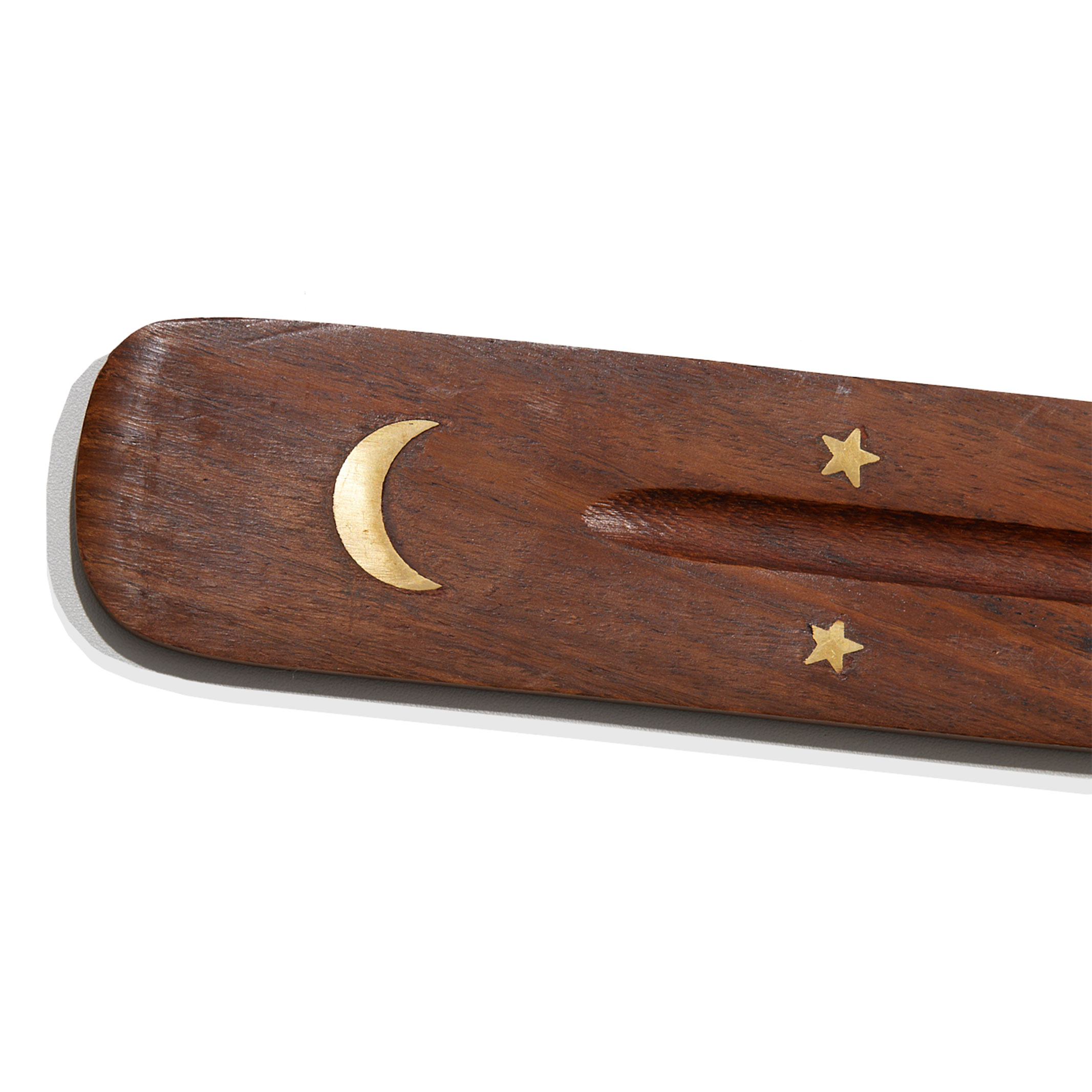 Nagchampa Moon Incense brown holder